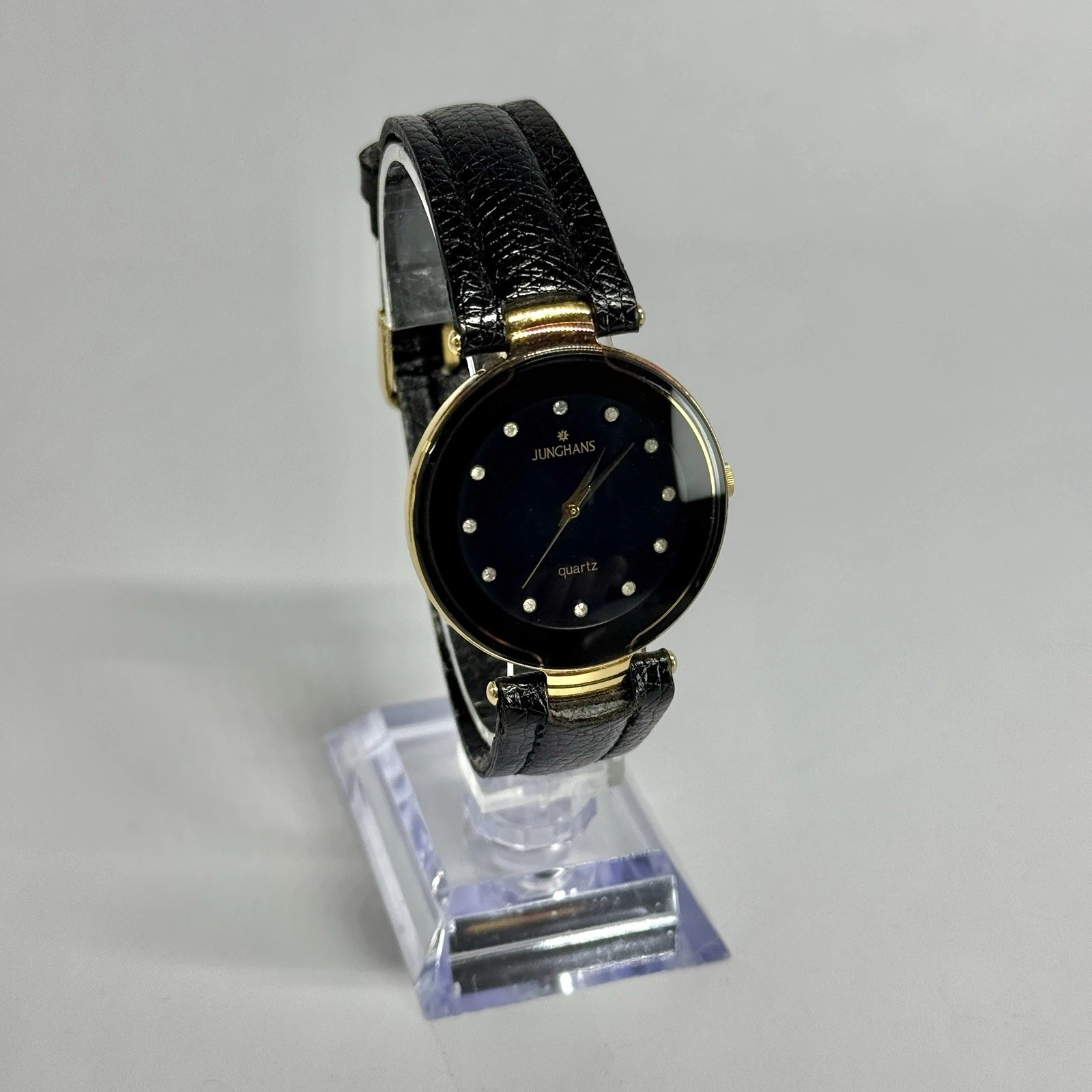 JUNGHANS JY-523M Analog Quartz Gold Tone Men Vintage Watch W482 *WORKING