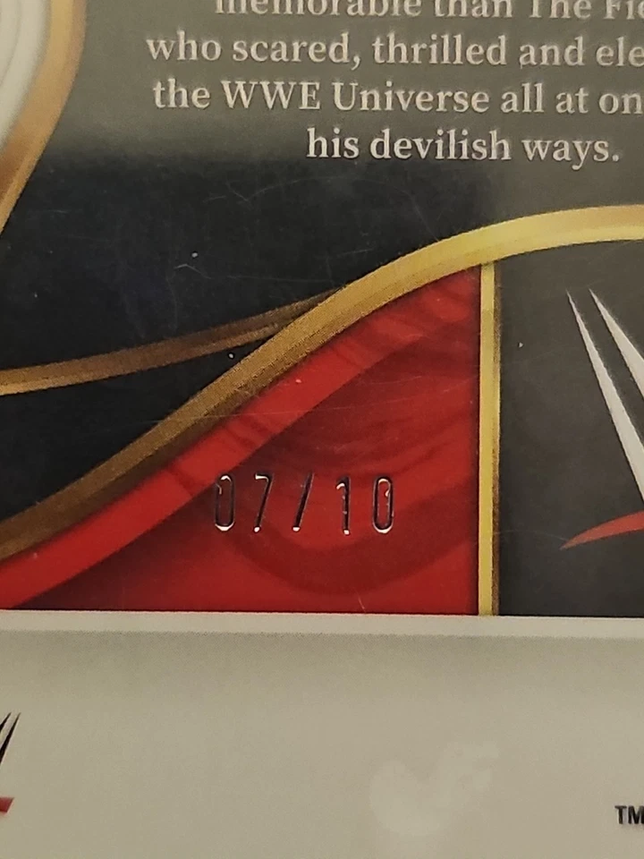 2024 Panini Select WWE "The Fiend" Bray Wyatt Gold /10 - Image 3 of 3