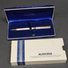 Penna a sfera Aurora Magellano 335 fusto argento 925 inusata