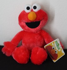 Sesame Street Elmo 12" Plush Stuffed Animal Doll Soft Red Toy New With Tag NWT