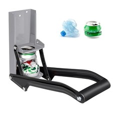 16 oz Metal Aluminum Can Crusher, Wall Mounted Heavy Duty Smasher for Aluminu...