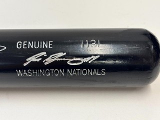 2010 Ivan Rodriguez Game Used Nationals Louisville Slugger 113L Baseball Bat 34"