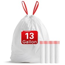 13 Gallon Trash Bags Drawstring, 20 Count Garbage Bags 13 Gallon Tall Kitchen...