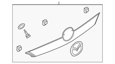 Genuine Mazda Rear Body Panel Molding C513-50-810f-50