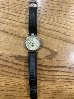 Sauer 1922 Moon phase Mens Watch