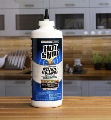Hot Shot MaxAttrax Roach Killing Powder with Boric Acid 1 Pound Odorless New
