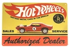 Hot Wheels Tin Metal Sign Toy Cars Poster Garage Man Cave Authorized Dealer