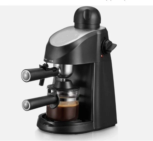 Ovente 4-Cup Steam Espresso Machine. New In Box Never Used