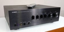 Yamaha A-S500 Integrated Amplifier Phono Input Remote Black
