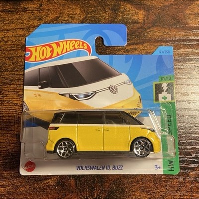 Hot Wheels Volkswagen ID. Buzz HW Green Speed 1:64 Diecast Van Yellow White Bla 