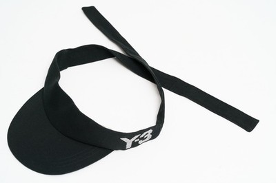 Adidas Y3 Visor Sport schwarz Tennis Tie Back Yohi Yamamoto RAR