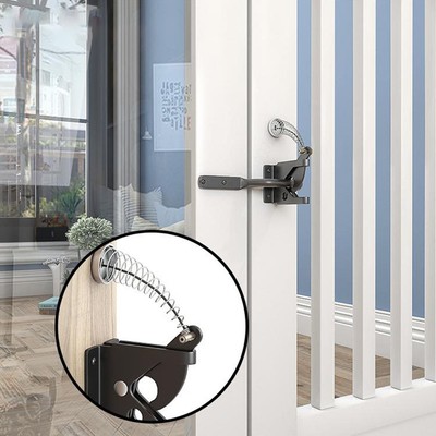 Gate Latch Latch Gravity Latch Multifunction Self Locking Adjustable Black