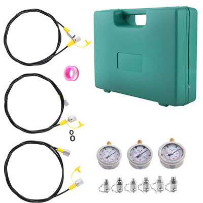 #ad Hydraulic Pressure Testing Gauge Diagnostic Couplings Kit For Excavator $49.19