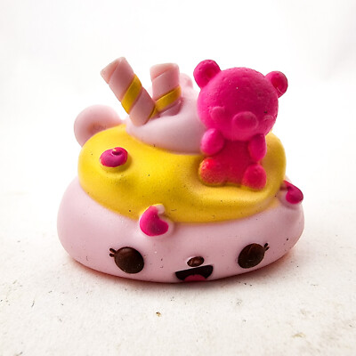 Num Noms Nom Cover Top Dessert Treat Silicone hat Pink with Teddy Bear