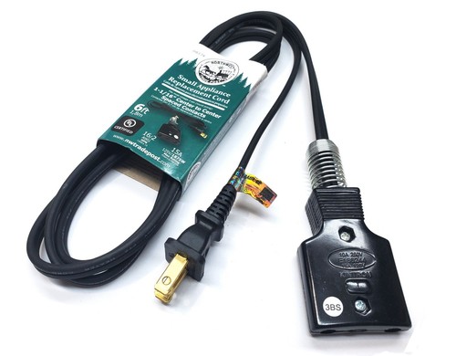 AC Power Cord for Westinghouse Roaster Oven Model RO-91 RD-414 RO-915 RO-5411-1+ - Picture 8 of 10