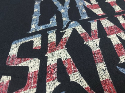 2015 Lynyrd Skynyrd Band Stars & Stripes American Flag Official Merch T-Shirt - Picture 4 of 8