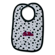 Ole Miss Polka Dot Bib