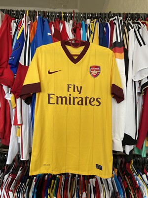 ARSENAL LONDON 2010 2011 AWAY SHIRT JERSEY NIKE 386824-749 sz S