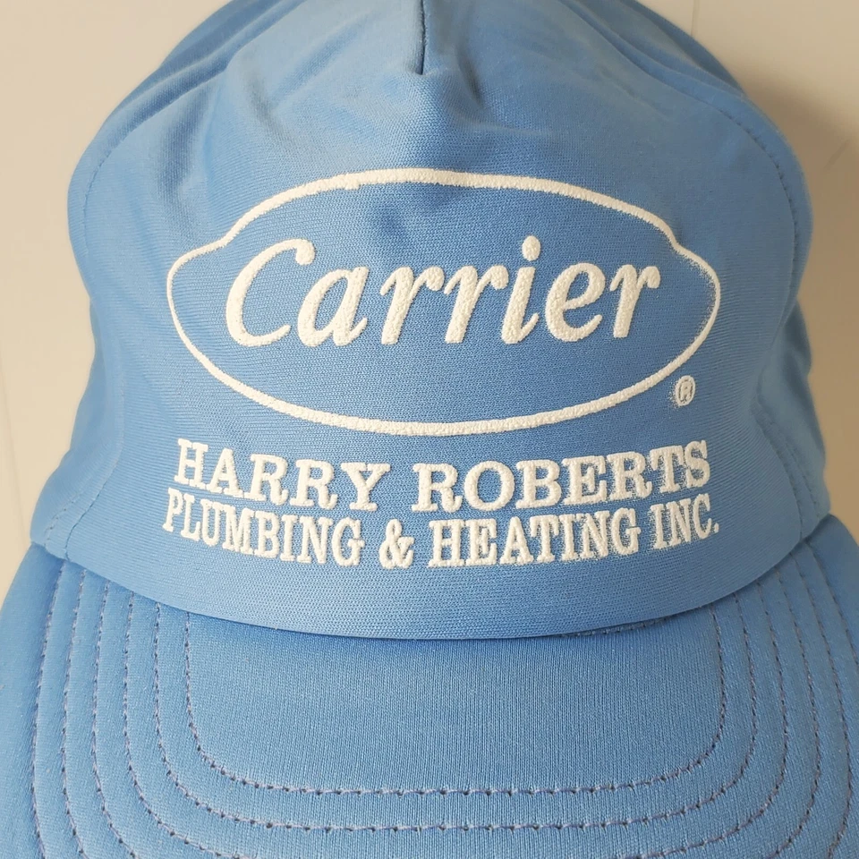 De Colección Carrier Harry Roberts Fontanería Calefacción Enfriamiento Azul Snapback Sombrero EE. UU. Foto 3 de 4
