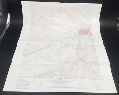 1975 Elko West Nevada NV Quadrangle Geological Survey Topo Map 22'' x 27'' USGS