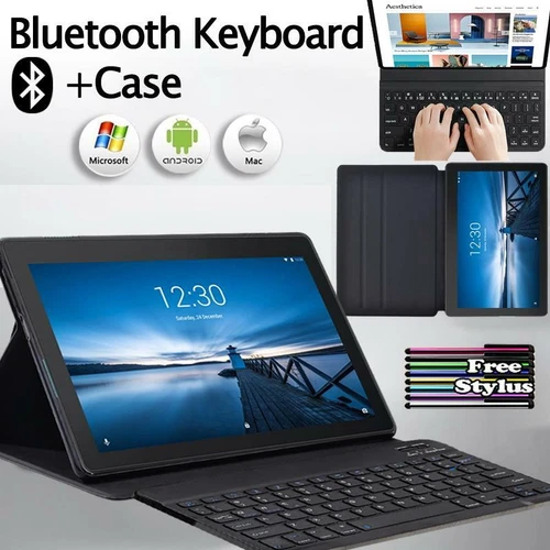 Leather Stand Case Cover +Bluetooth Keyboard For Lenovo TAB M10/E10/M10 Plus/M8