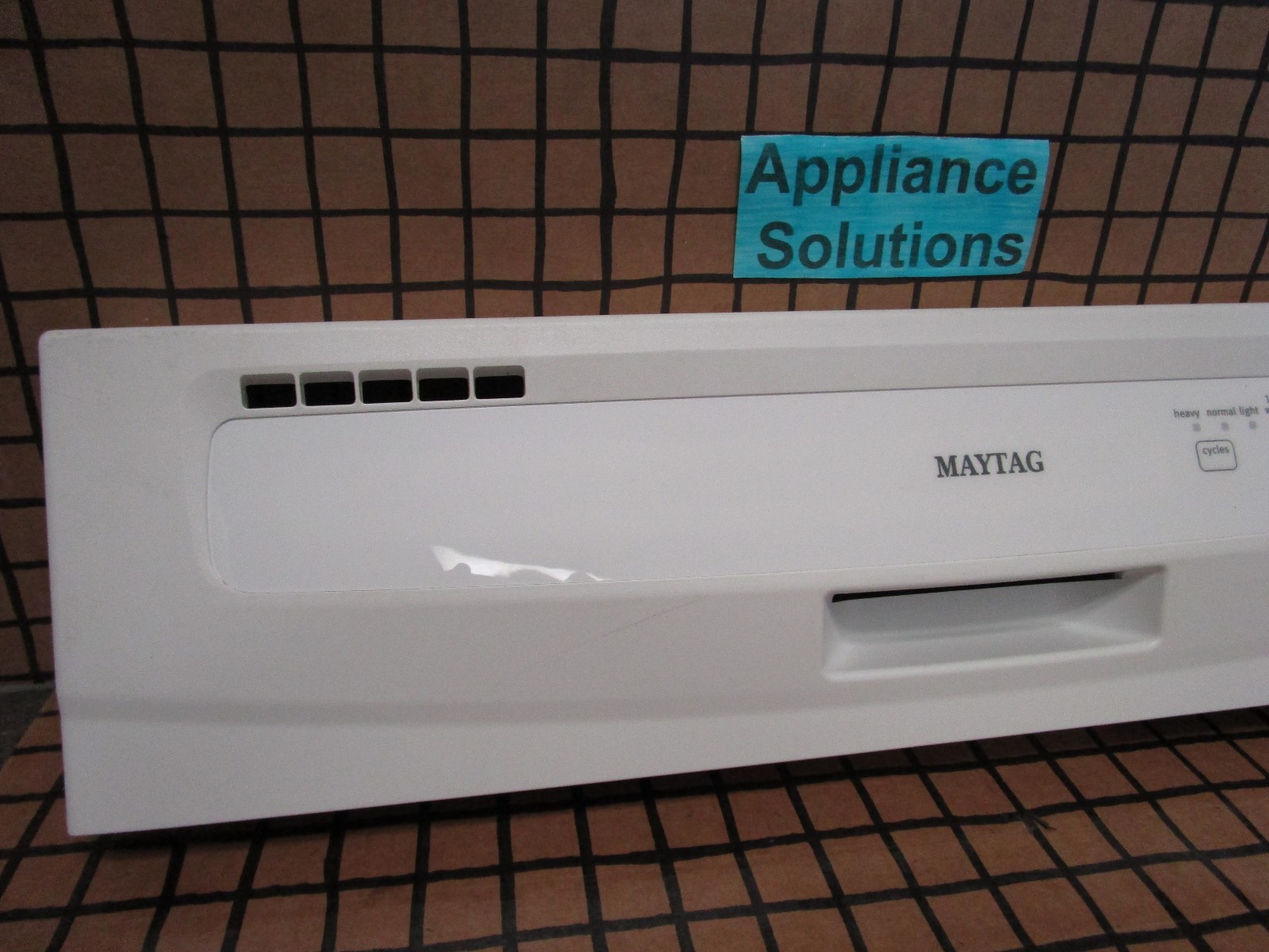 Maytag Dishwasher Control Panel, White W10428179 W10254553 (NO BOARD