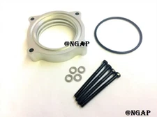 Power Flow Billet Silver Throttle Body Spacer Fit 06-10 DODGE CHARGER 3.5L V6