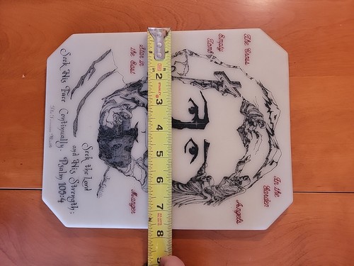 Face of Christ Joe Castillo Seek The Lord PSALM 105:4 Tennessee Mint Resin Etch - Bild 9 von 10