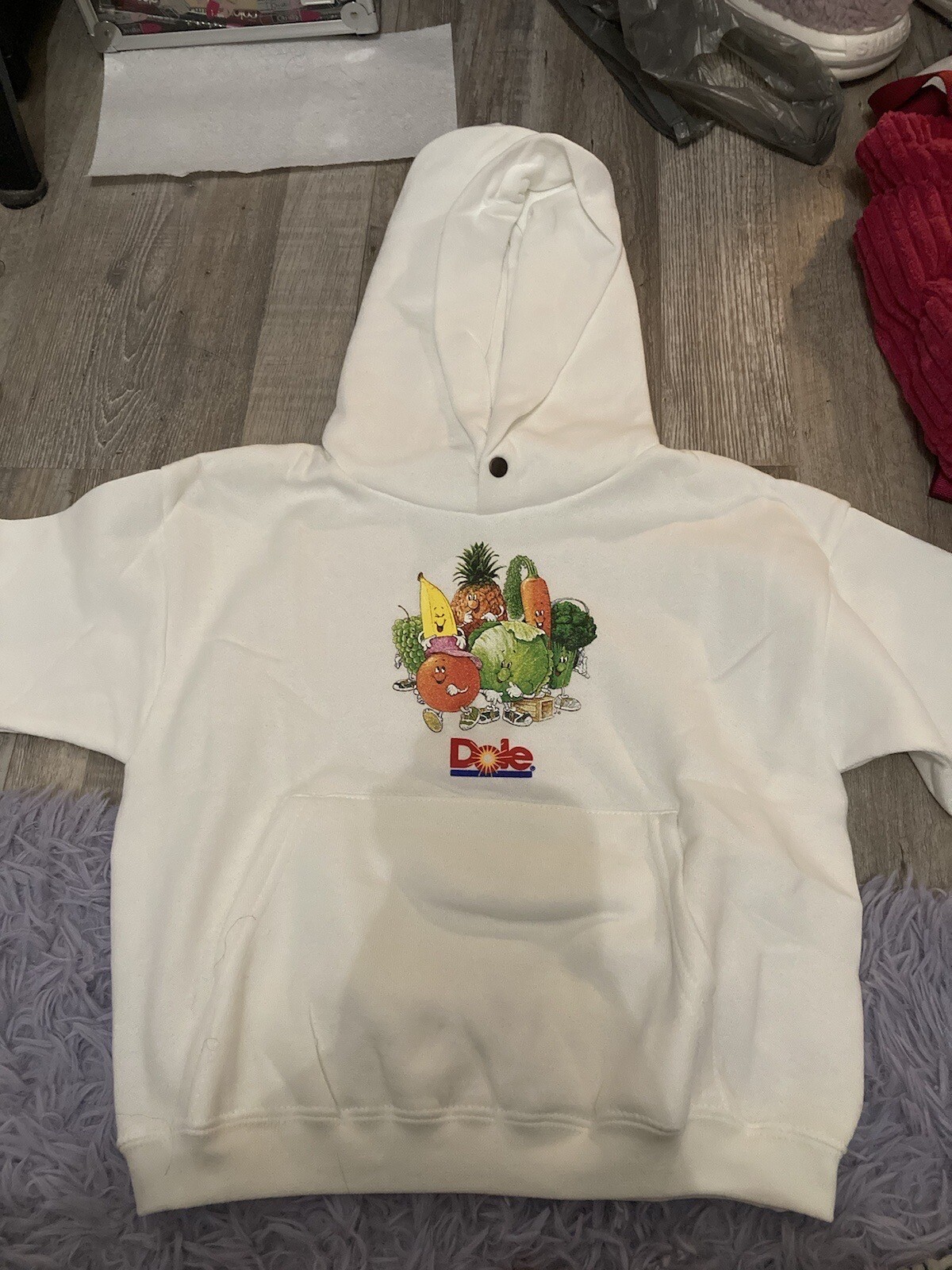 VINTAGE /RARE Dole Food Kids Snap Button Sweater Size Small BRAND NEW