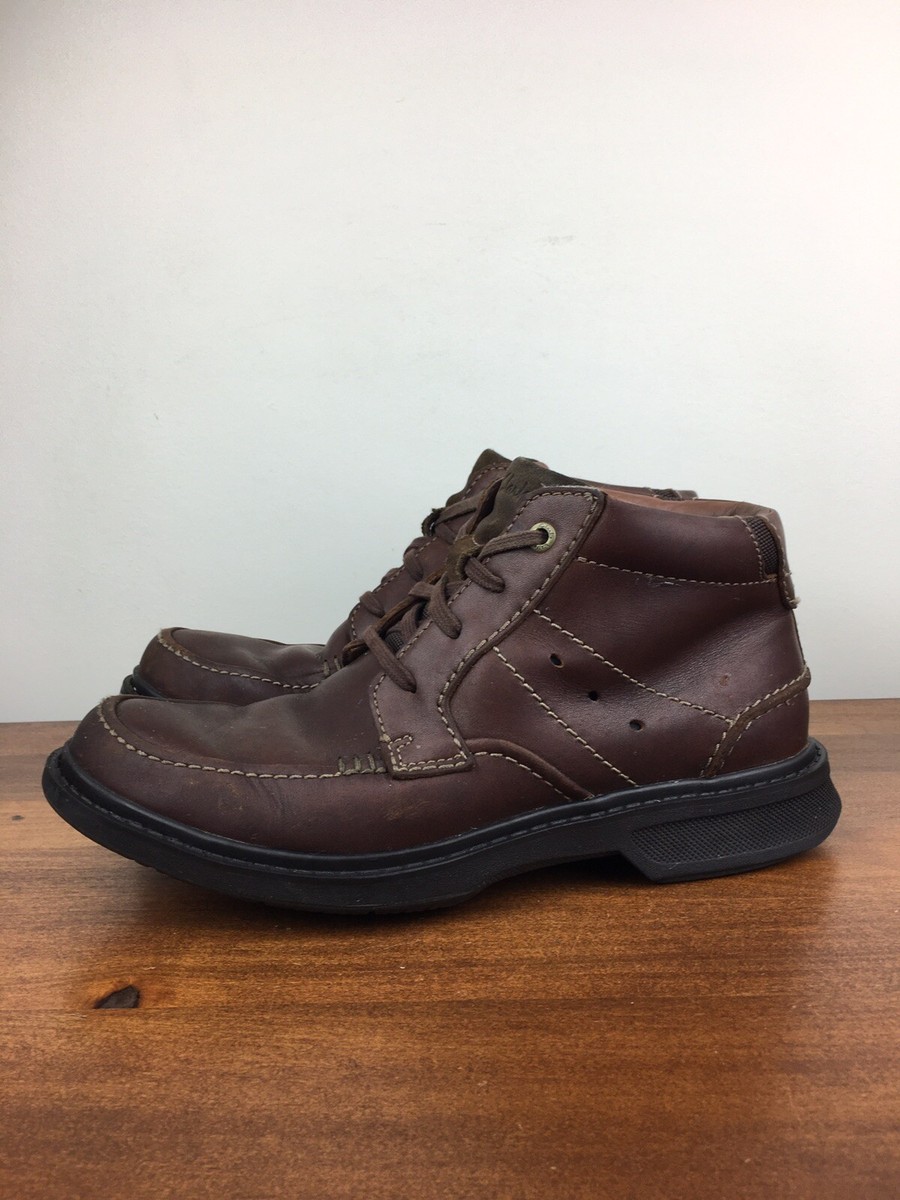 Clarks Wave Center Top Brown Leather Chukka Boots 26102153 Men’s Size 7.5M. Brunt Workwear 10 main image 3