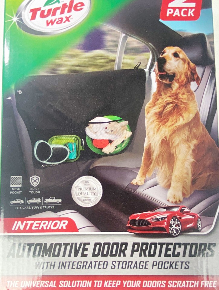 Auto Interior Door Protectors Storage Pockets Turtle Wax 2 Pack eBay