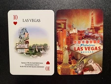 single swap playing card   LAS VEGAS  The Sand Hotel & Casino   TEN OF HEARTS