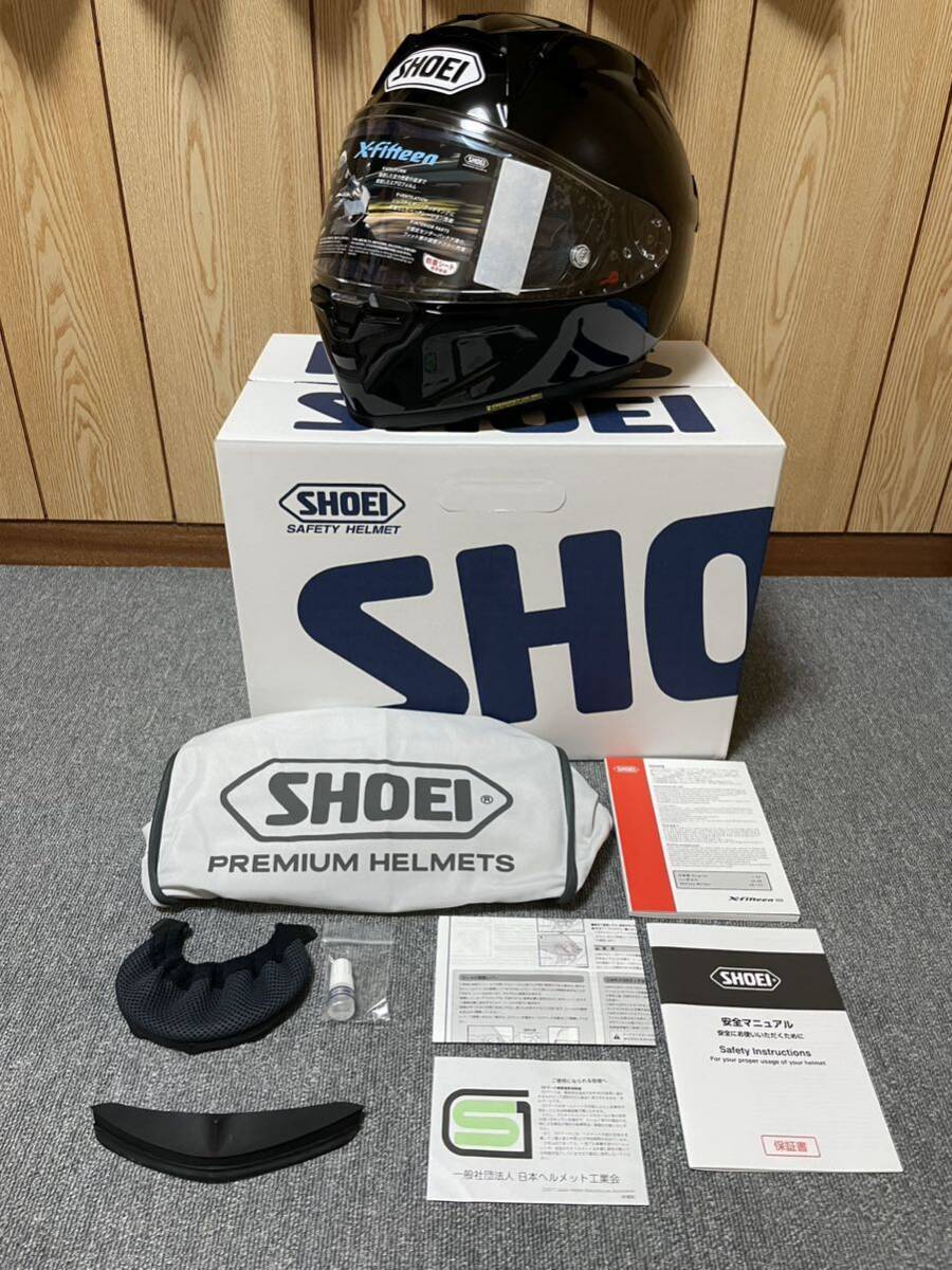 Shoei Helmets Black X-Fifteen Helmet - X15BLK5 Size S,M,L,XL Shoei Helmets Black X-Fifteen Helmet - X15BLK5 Size S,M,L,XL