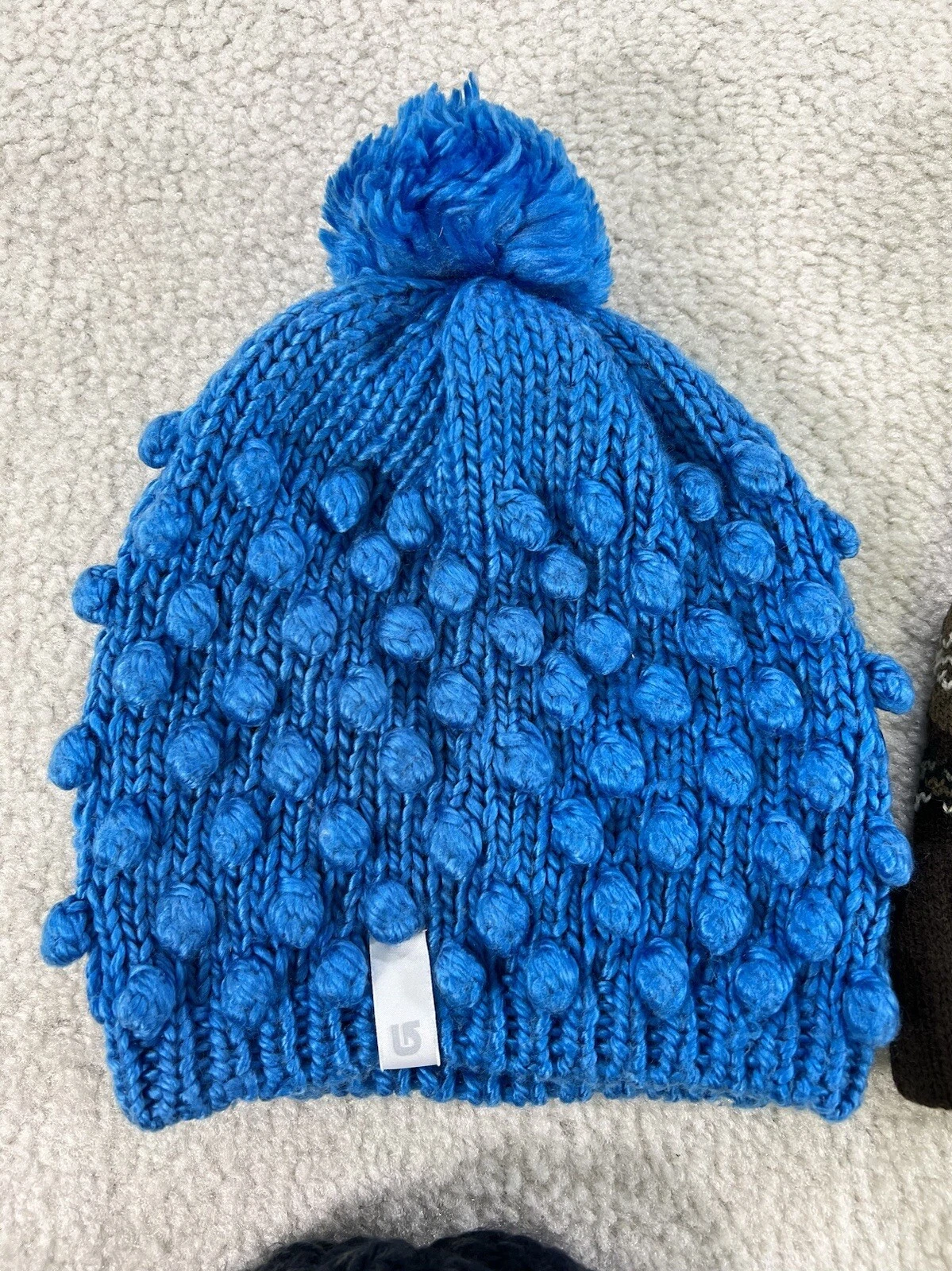 burton snowboard winter beanie pompom cozy knit 