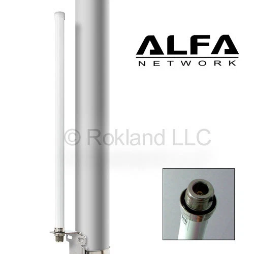 ALFA ARS-WiFi6E-M2 2.4GHz + 5 GHz + 6E Tri-Band Omnidirectional Indoor Antenna e