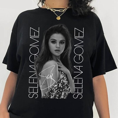 Rare Selena Gomez World Tour 2023 2024 Short Sleeve Men S-5XL Shirt 1D1972 