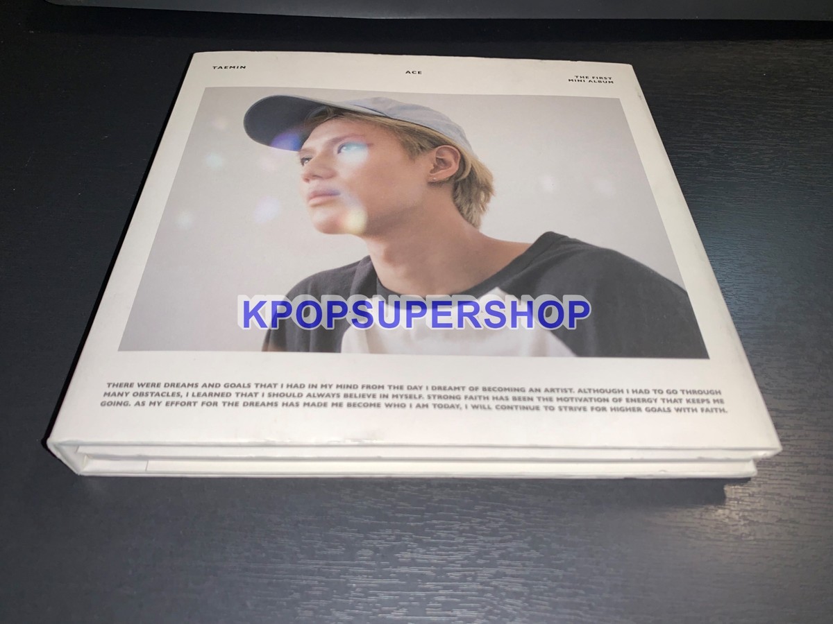 Taemin 1st Mini Album ACE White Version CD Great Photocard 1 Rare