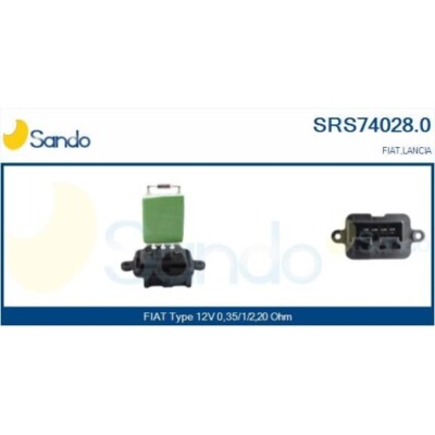 Widerstand Innenraumgebläse Sando SRS74028.0 für Fiat Ford Citroën/peugeot