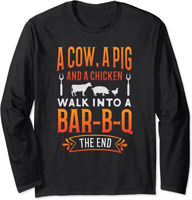 Barbecue Bbq Joke Gift For Grill Master Chef Long Sleeve T-Shirt