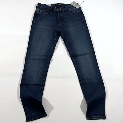 Mavi Womens Dark Wash Mid Rise Super Skinny ADRIANA Ankle Jeans Sz 27 x 27 NWT