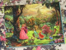 Disney Sleeping Beauty - Thomas Kinkade Art - 500 Piece Puzzle Bag - Sealed