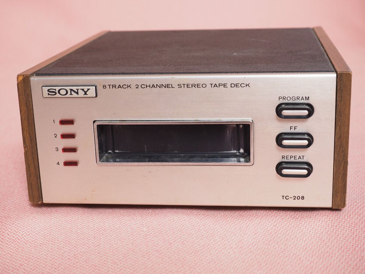 Vintage SONY 8 Track 2 Channel Tape Deck Player model TC-208 Vintage SONY 8 Track 2 Channel Tape Deck Player model TC-208