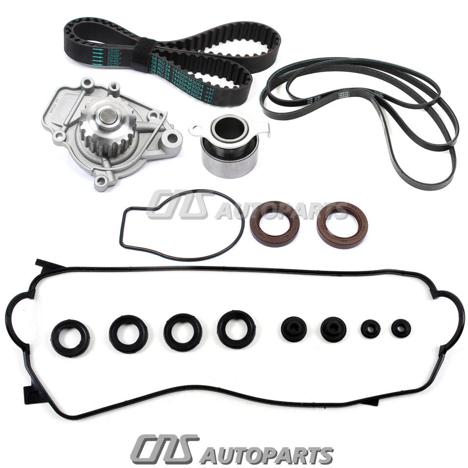 Timing Belt Kit Water Pump Serpentine, Gasket For 88-95 Honda Civic Crx 1.5L - Изображение 4 из 4