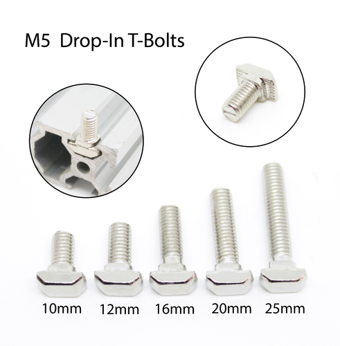 T-sleufbouten 304 roestvrijstalen hamerkopbout M5x25mm, 10 stuks