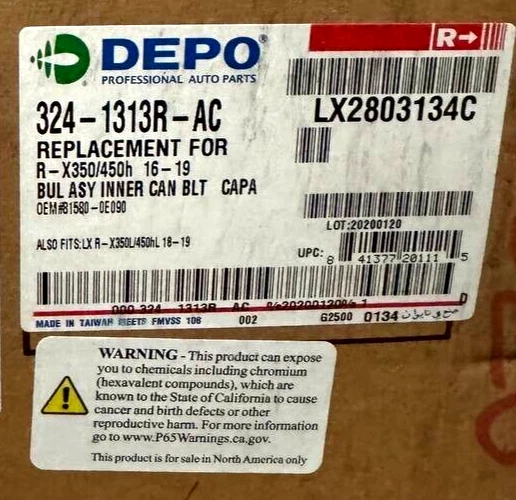 Conjunto de luz trasera derecha Depo 324-1313R-AC CAPA para Lexus RX350 RX450h 2016-22 Foto 2 de 2
