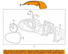 GM OEM 12-20 Sonic Front Door Outside Mirrors-Mirror Cover 95230636