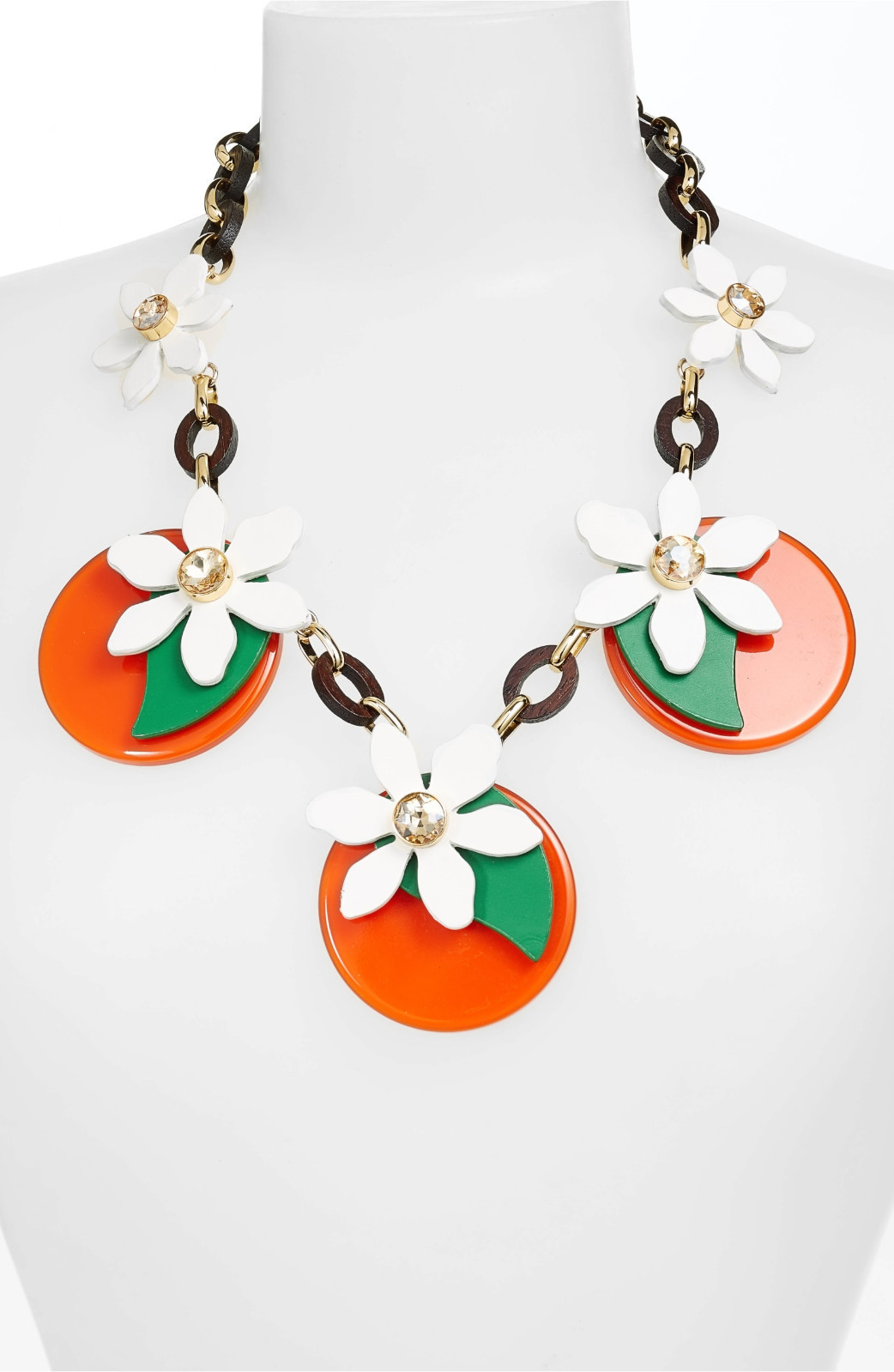 Kate Spade Citrus Crush Pendant Necklace fruit orange… Gem