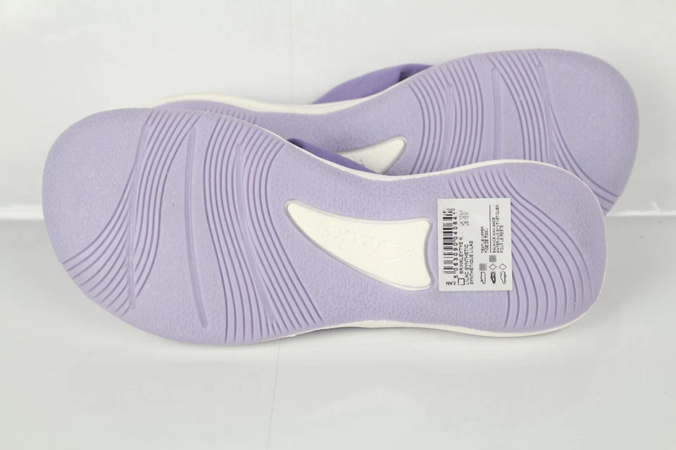Sandalias Clarks Niños Niñas Brinkley Tye Chanclas Lila Púrpura Nube Steppers Foto 4 de 4