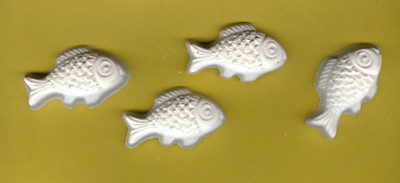 Gold fish plaster of Paris painting project. Set of 12!