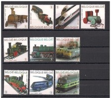Belgium**TRAINS & LOCOMOTIVES-10stamps-2009-Maerklin model  trains@POSTPRICE-MNH